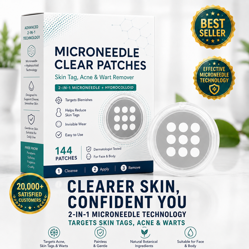 2-in-1 Microneedle & Hydrocolloid Skin Care Patches