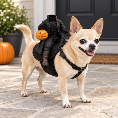 Puptailor Headless Horseman Pet Halloween Costume for Cat & Dog