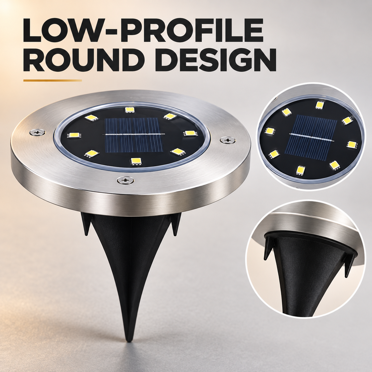 Outdoor Solar Disk Lights – Waterproof In-Ground Landscape Lighting