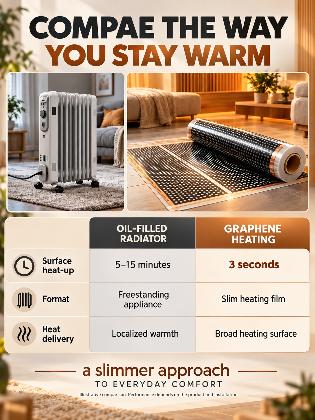 German High-Tech Graphene Wall Heater