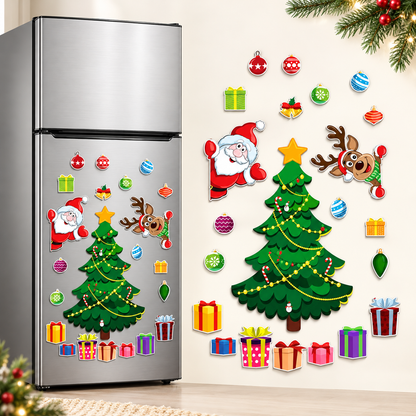 Christmas Refrigerator Magnets Fridge Decorations Set