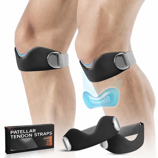 Silicone Patella Knee Strap for Pain Relief - Adjustable Support