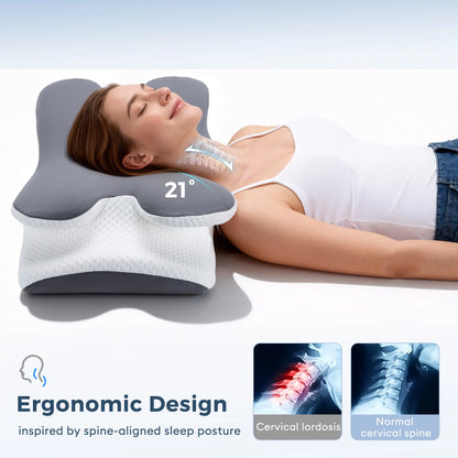 Stycove Adjustable Ergonomic Memory Foam Pillow