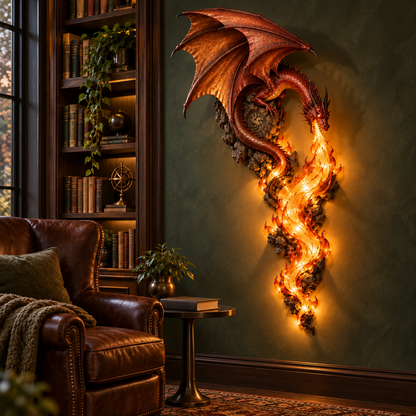 🐉 Dragonfire Guardian Wall Sconce – A Legendary Flame Awakens On Your Wall 🔥