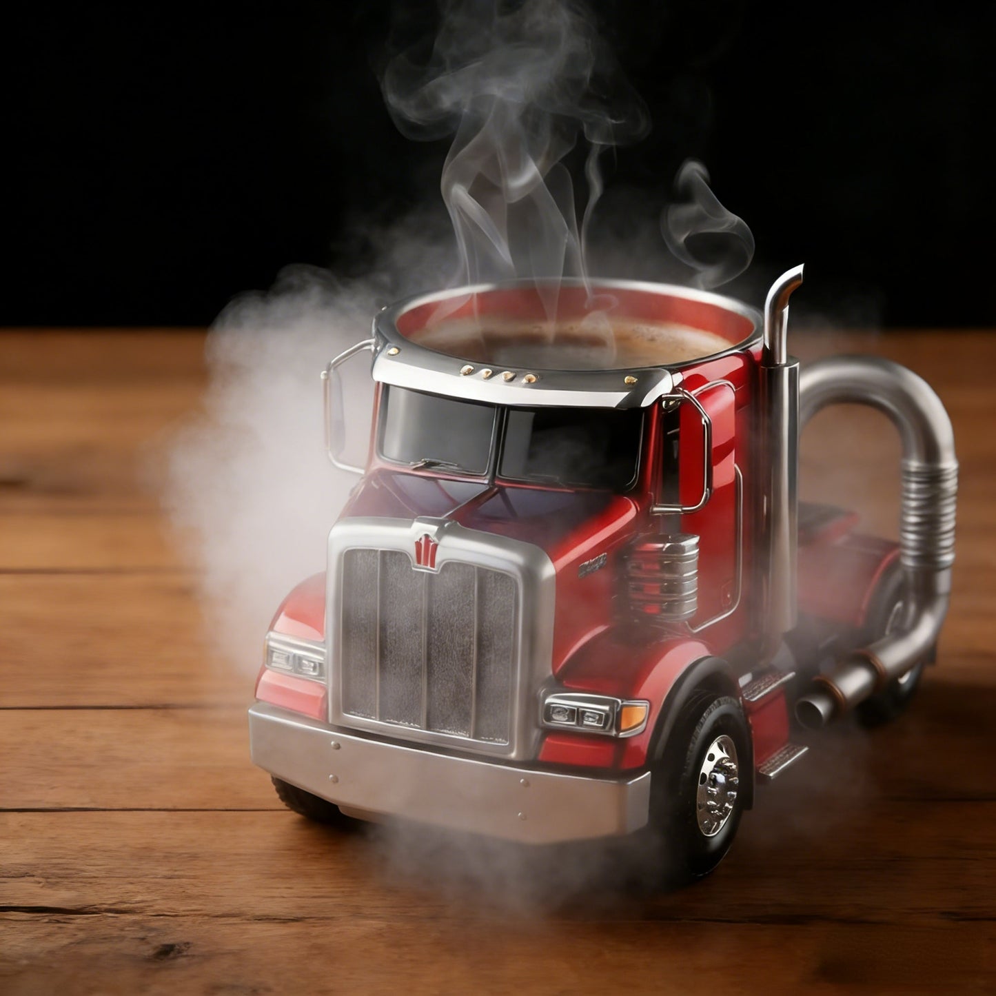 Durable Semi-Truck Shaped Coffee Mug – Handcrafted Resin Mug for Family & Friends