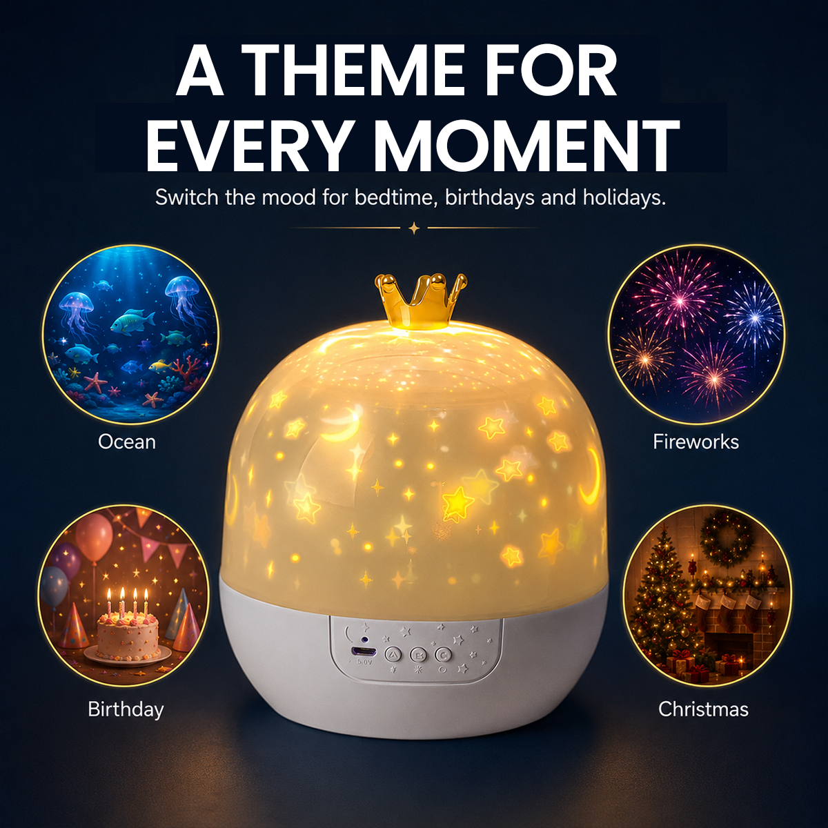 Stycove Night Light Projector