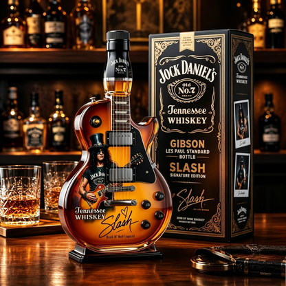 Appetite for Rock: Vintage Sunburst Guitar Figurine Spirit Bottle