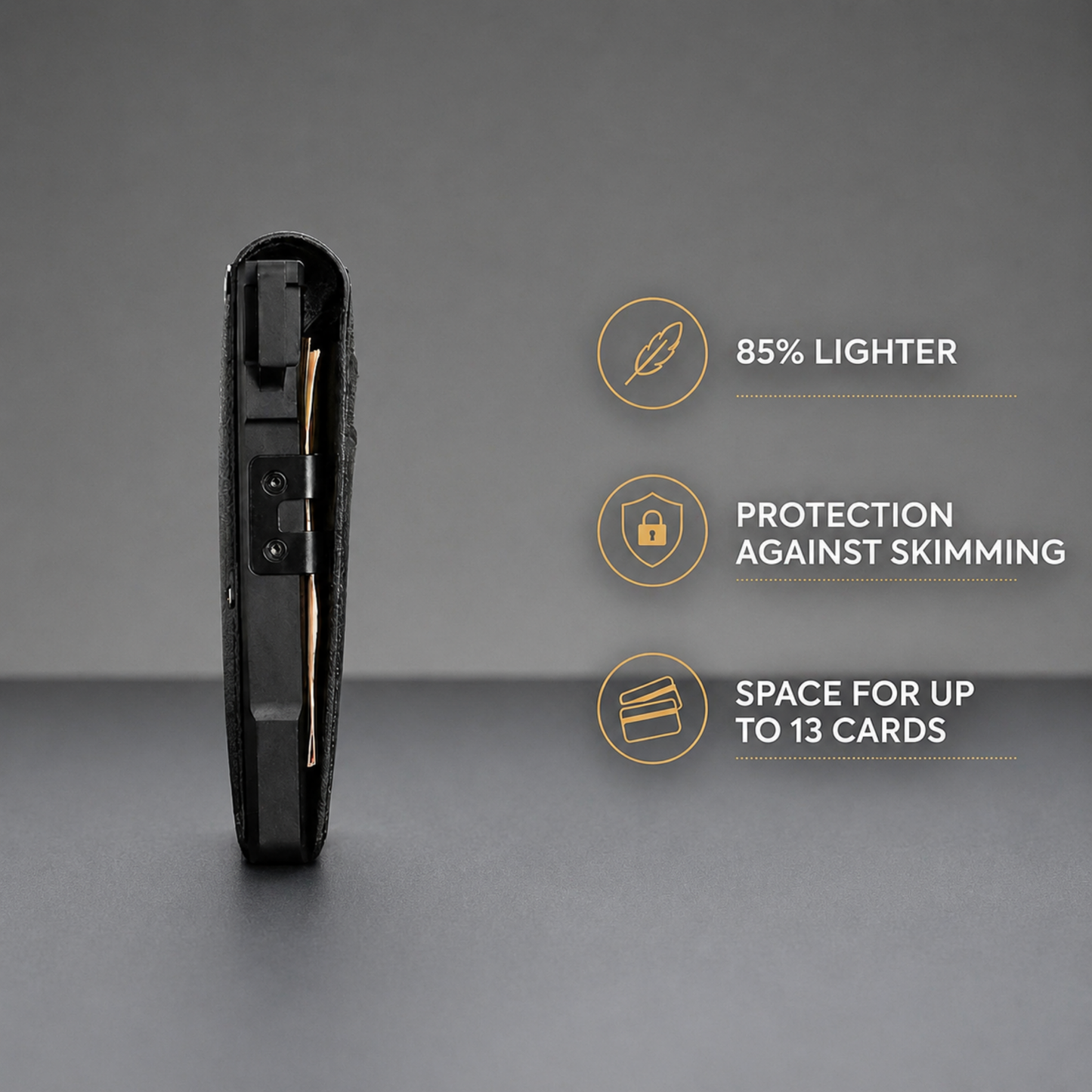 Stycove Minimalist Wallet - Maximum Capacity. Minimal Footprint.
