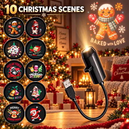 Plug‑and‑Play HD Holiday Projector, Multi‑Scene Projection Light for Christmas, Halloween & Faith‑Themed Decor 2026