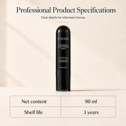 90ml Fluffy Hair Shaping Spray Long Lasting Volumizing Mist with Peach Fragrance