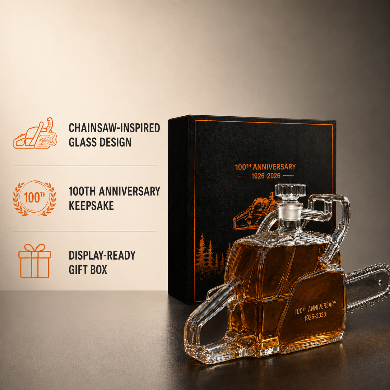 100th Anniversary Whiskey Bottle