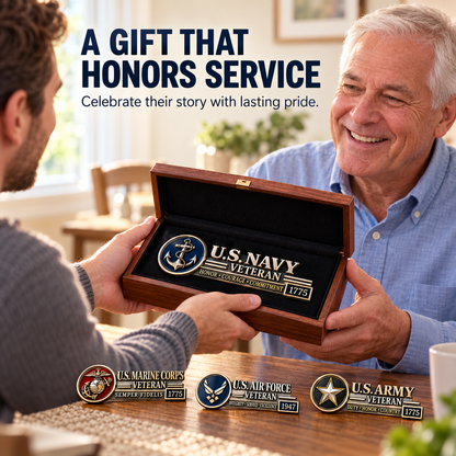 3D Metal Veteran Honor Auto Badge | For daily driving & veteran gatherings