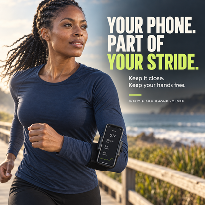 📱 360° Rotating Wrist & Arm Phone Holder – Hands-Free Sports Mount