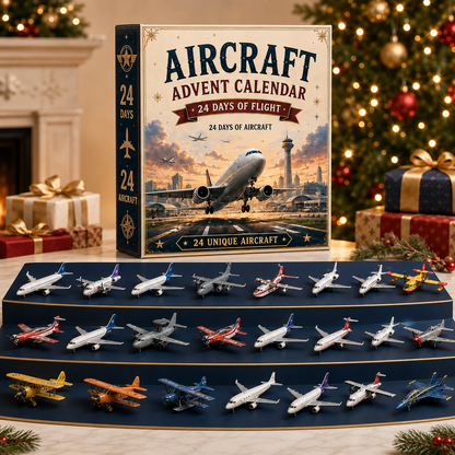 ✈️ Aircraft Advent Calendar 2026 | 24 Days of Flight with 24 Unique Miniature Airplanes, Jets & Aviation Collectibles 🎄🎁