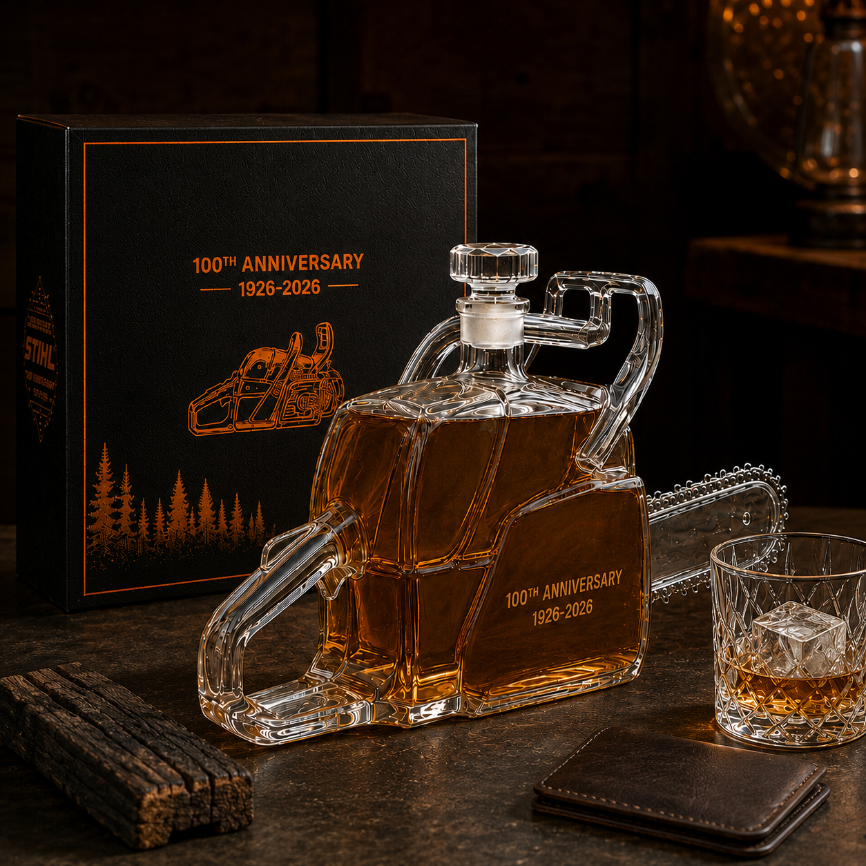 100th Anniversary Whiskey Bottle