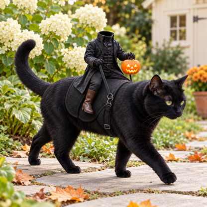 Puptailor Headless Horseman Pet Halloween Costume for Cat & Dog
