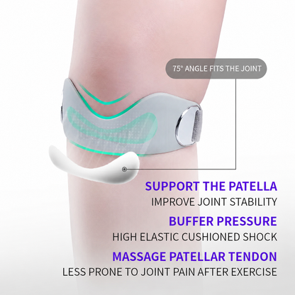 Silicone Patella Knee Strap for Pain Relief - Adjustable Support
