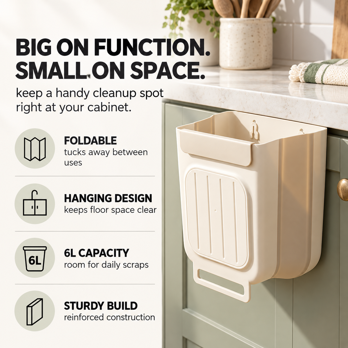 Foldable Hanging Trash Bin