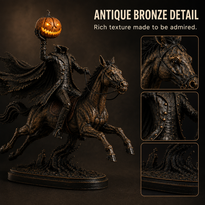 ⏰Limited Stock 50% OFF - 🎃🏇Midnight Chase Headless Horseman Statue