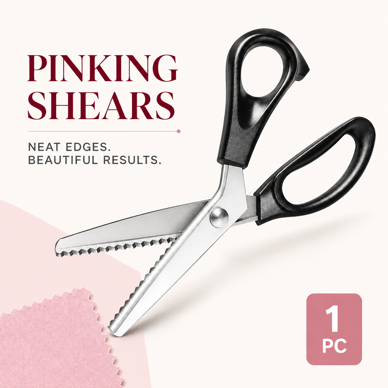 Stainless Steel Zig Zag Scissors with Serrated Teeth - Perfect for DIY Crafts✂️