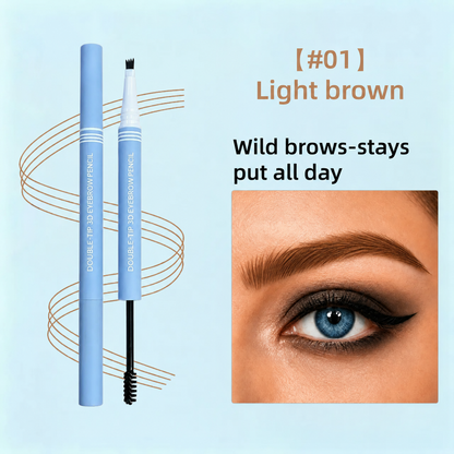 Stycove Waterproof 2-in-1 Micro-Fork Eyebrow Pen & Tinted Gel