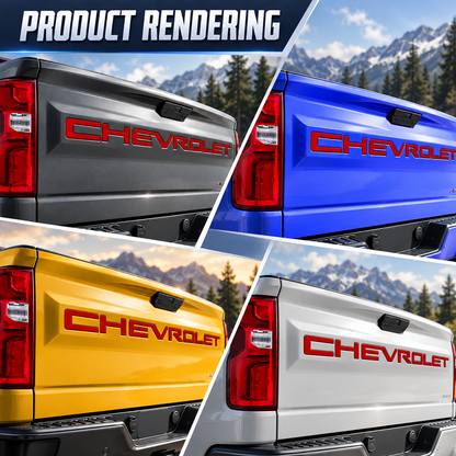 3D Raised Tailgate Letters – Premium ABS Overlay Trim Stickers