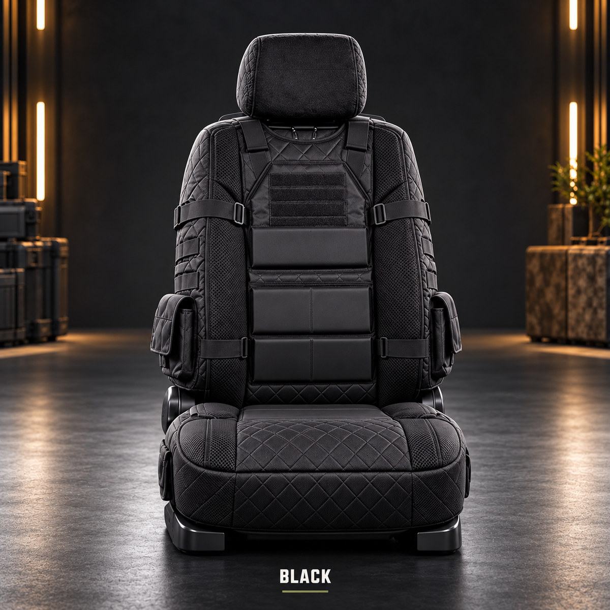🚙 Durable Tactical Truck Seat Cover✨ Storage, Protection & All-Day Comfort