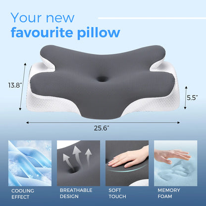 Stycove Adjustable Ergonomic Memory Foam Pillow