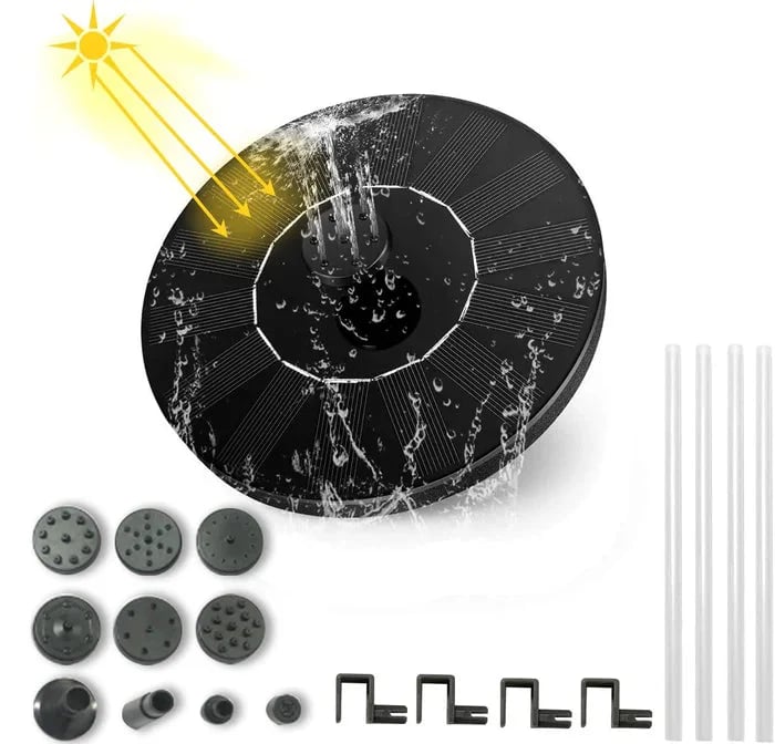 Compact Solar Bird Fountain Pump – Keep Your Garden Alive! 🐦️