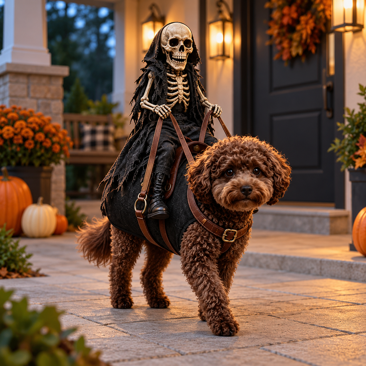 Puptailor Headless Horseman Pet Halloween Costume for Cat & Dog