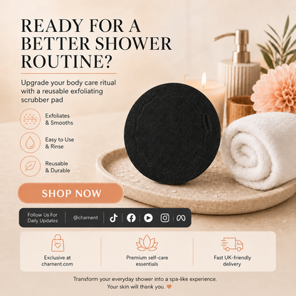Exfoliating Scrub Bath Pads – Deep Exfoliation, Dead Skin Eraser, Reusable