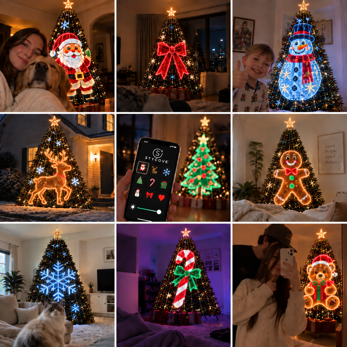 Stycove Smart Animated Christmas Tree Lights