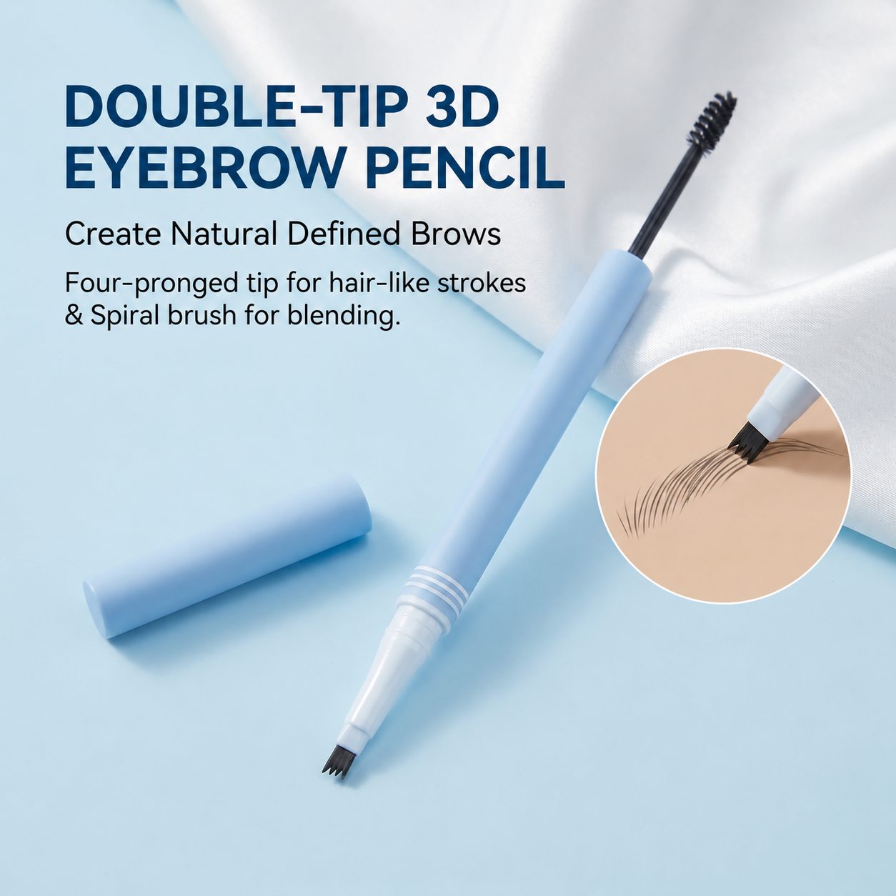 Stycove Waterproof 2-in-1 Micro-Fork Eyebrow Pen & Tinted Gel