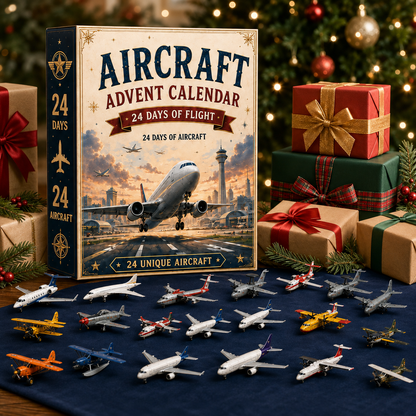 ✈️ Aircraft Advent Calendar 2026 | 24 Days of Flight with 24 Unique Miniature Airplanes, Jets & Aviation Collectibles 🎄🎁