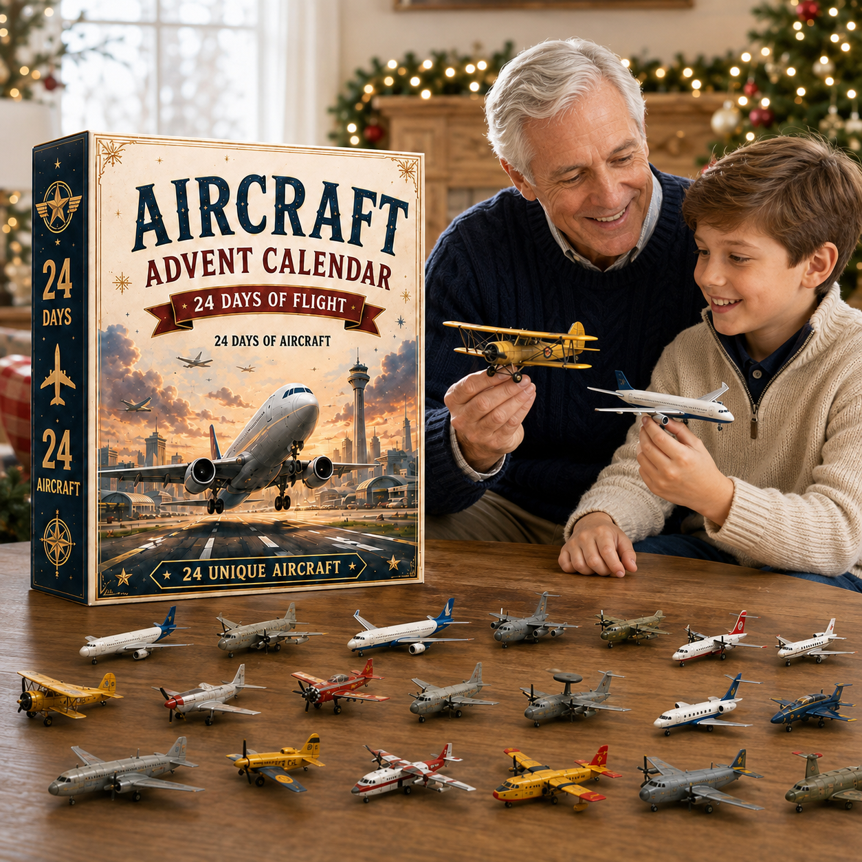 ✈️ Aircraft Advent Calendar 2026 | 24 Days of Flight with 24 Unique Miniature Airplanes, Jets & Aviation Collectibles 🎄🎁