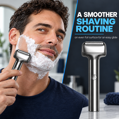 🪒Men's Rechargeable Foil Electric Shaver – Efficient Close Shaving, Cordless Portable Wet & Dry Beard Razor for Daily Grooming