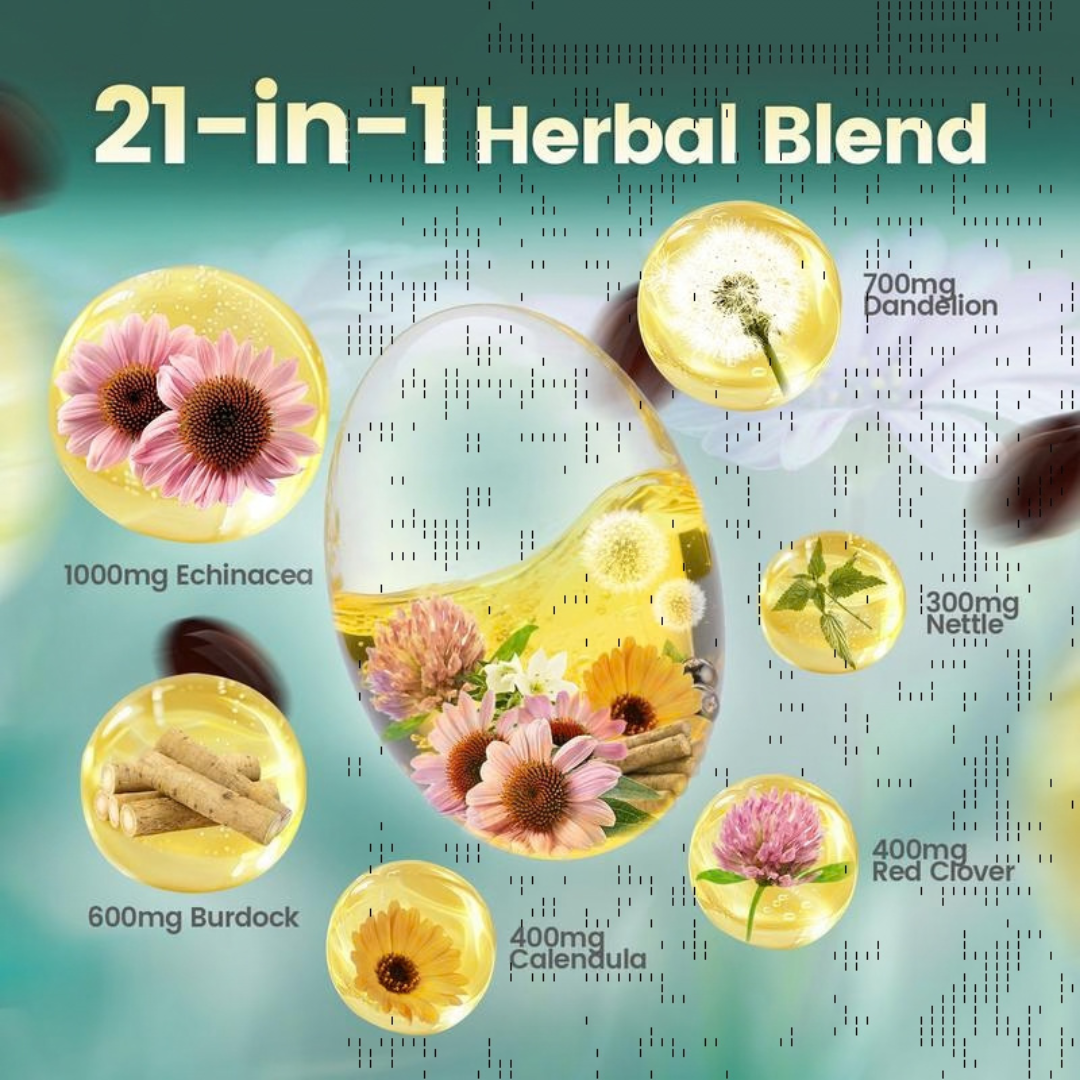 Stycove Lymphatic Drainage — 21-in-1 Advanced Botanical Formula（Purchase today and upgrade to 240 tablets/pack）
