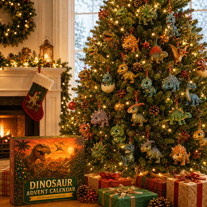 🦖Dinosaur Advent Calendar, 24‑Day Christmas Countdown Calendar
