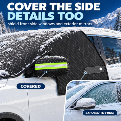 All-Season Windshield Snow Cover with Mirror Protection❄️