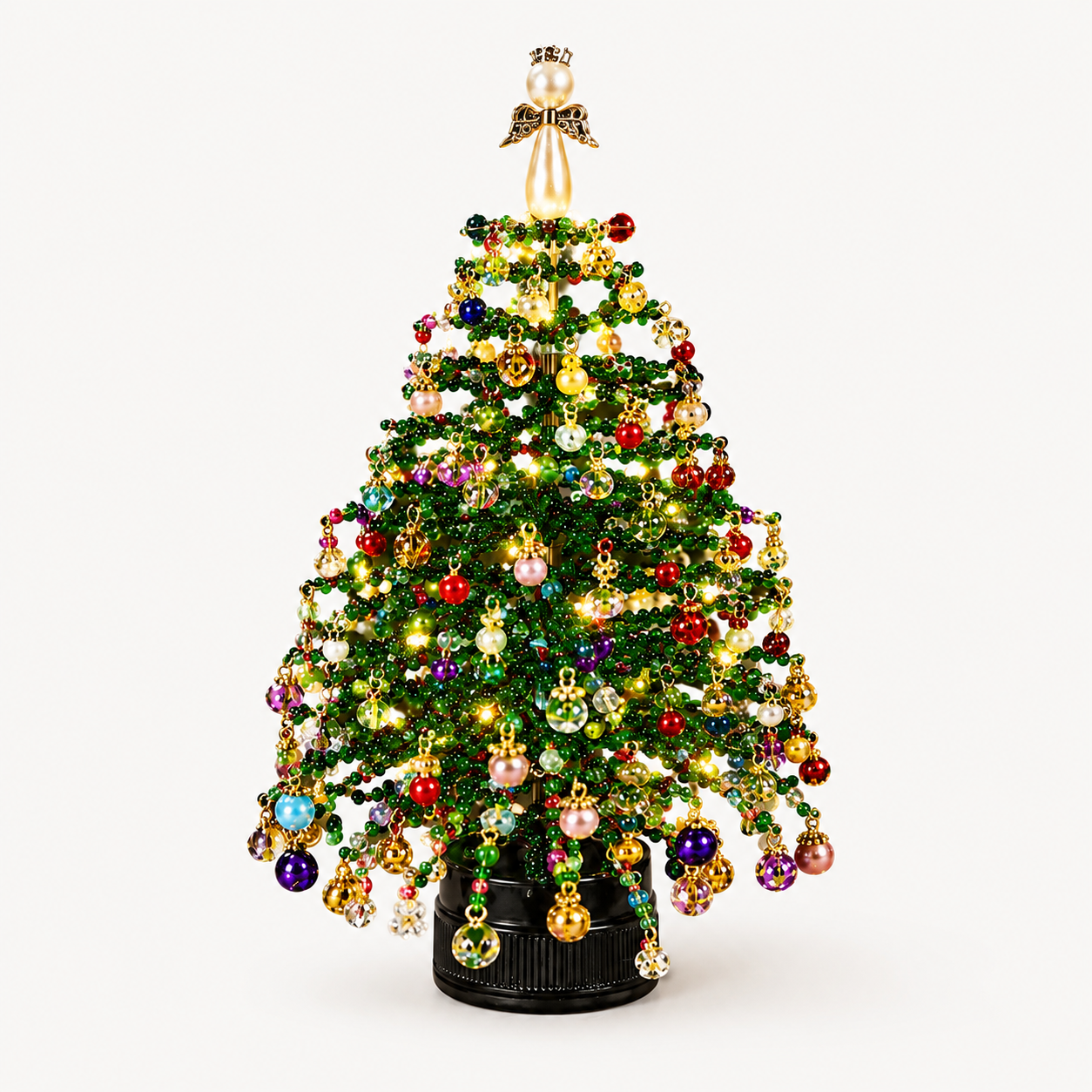 🎄✨ DIY Beaded Christmas Tree Kit – 🎅Create Your Own Sparkling Holiday Decoration