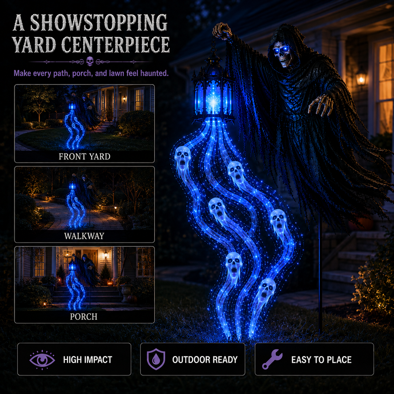 💀Halloween Soul Harvester Animated Garden Light