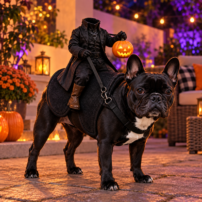 Puptailor Headless Horseman Pet Halloween Costume for Cat & Dog