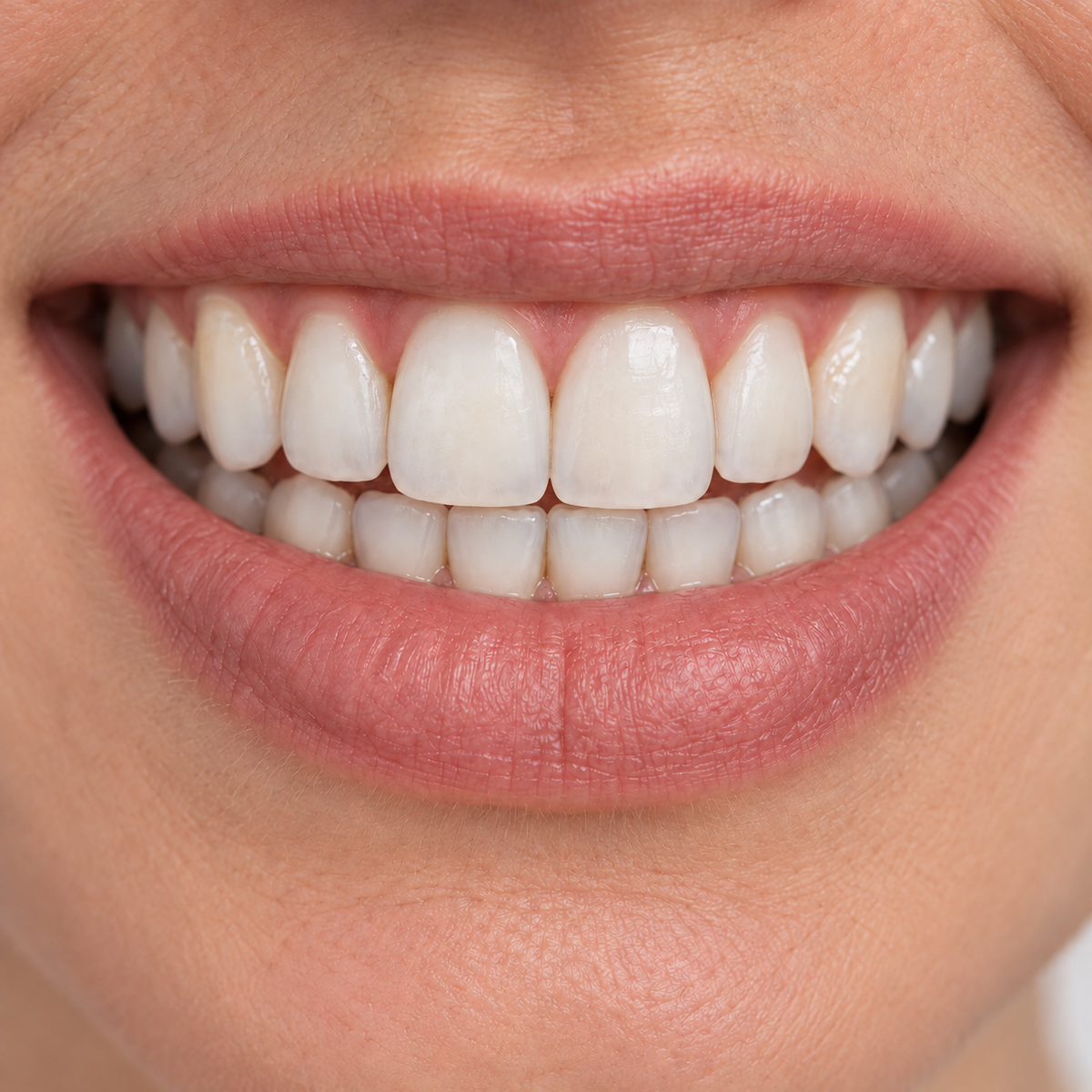 Illustration of a fresh, brighter-looking smile after brushing