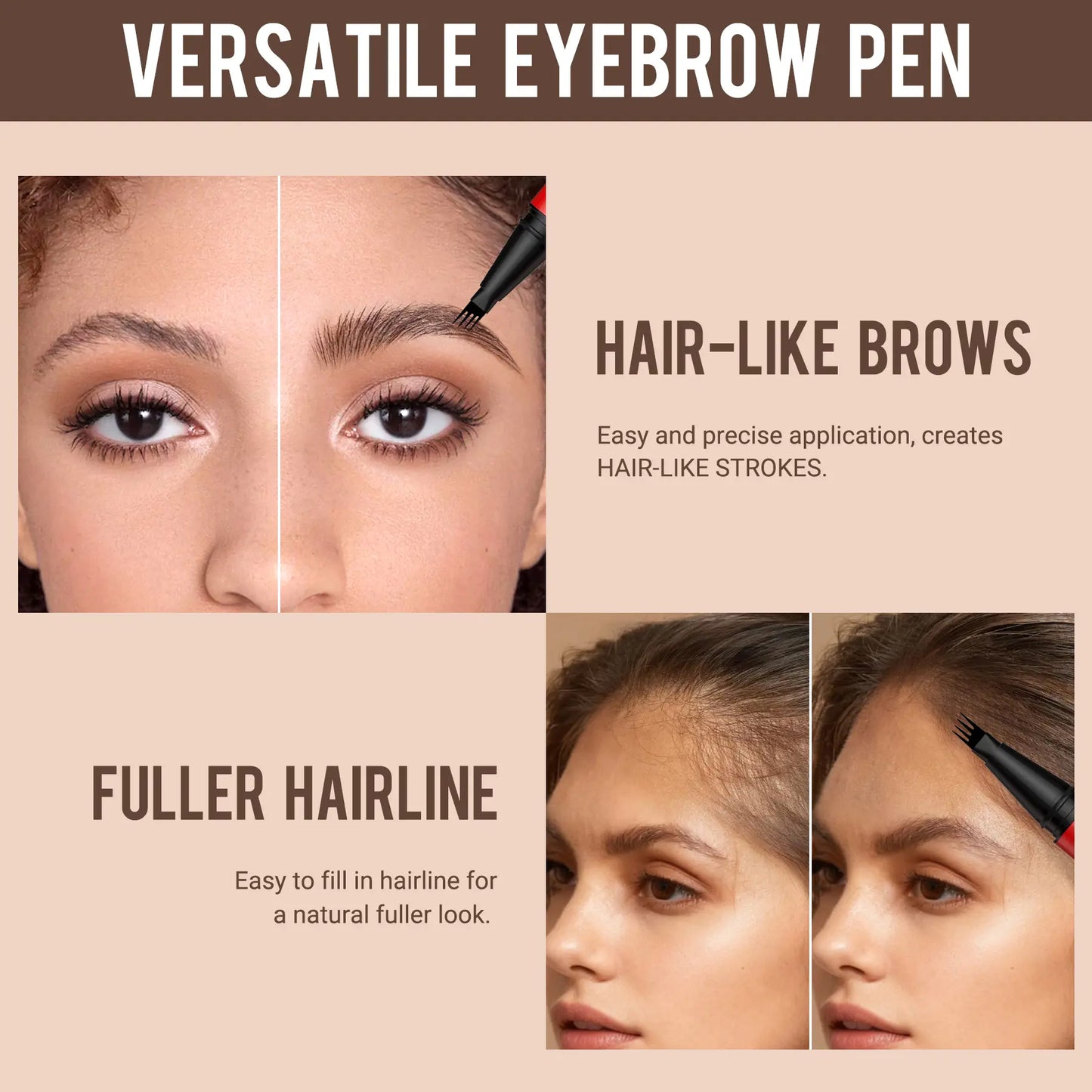 Stycove Beauty 2-Pack Eyebrow Pens – Natural Hair-Like Strokes