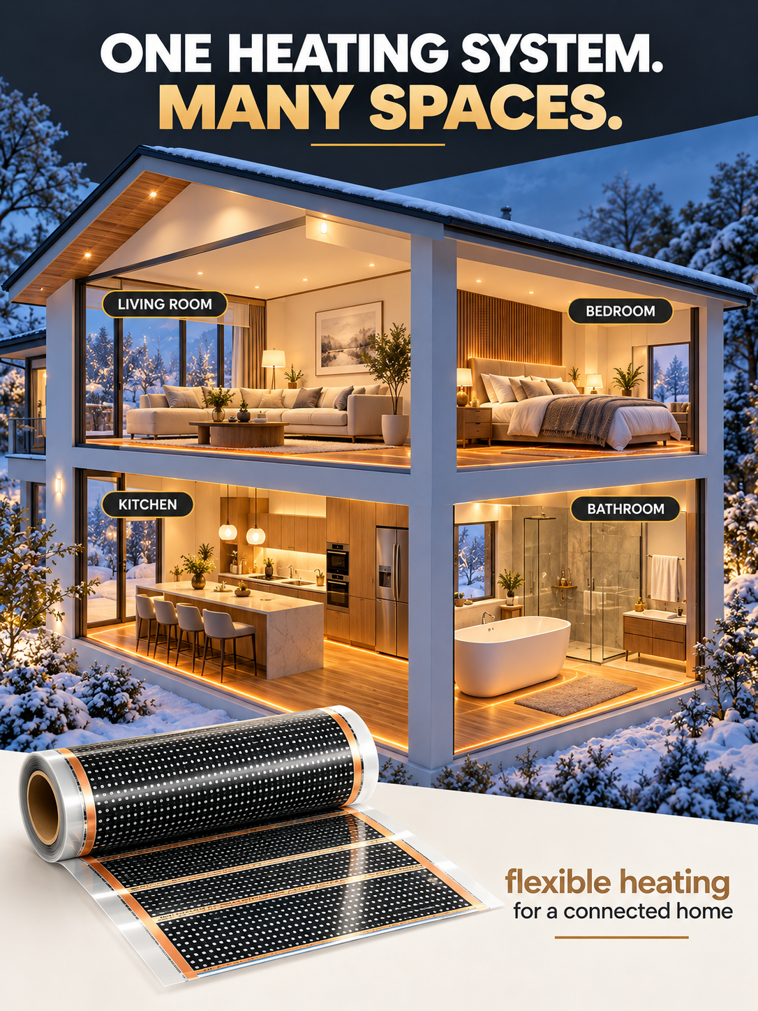 German High-Tech Graphene Wall Heater