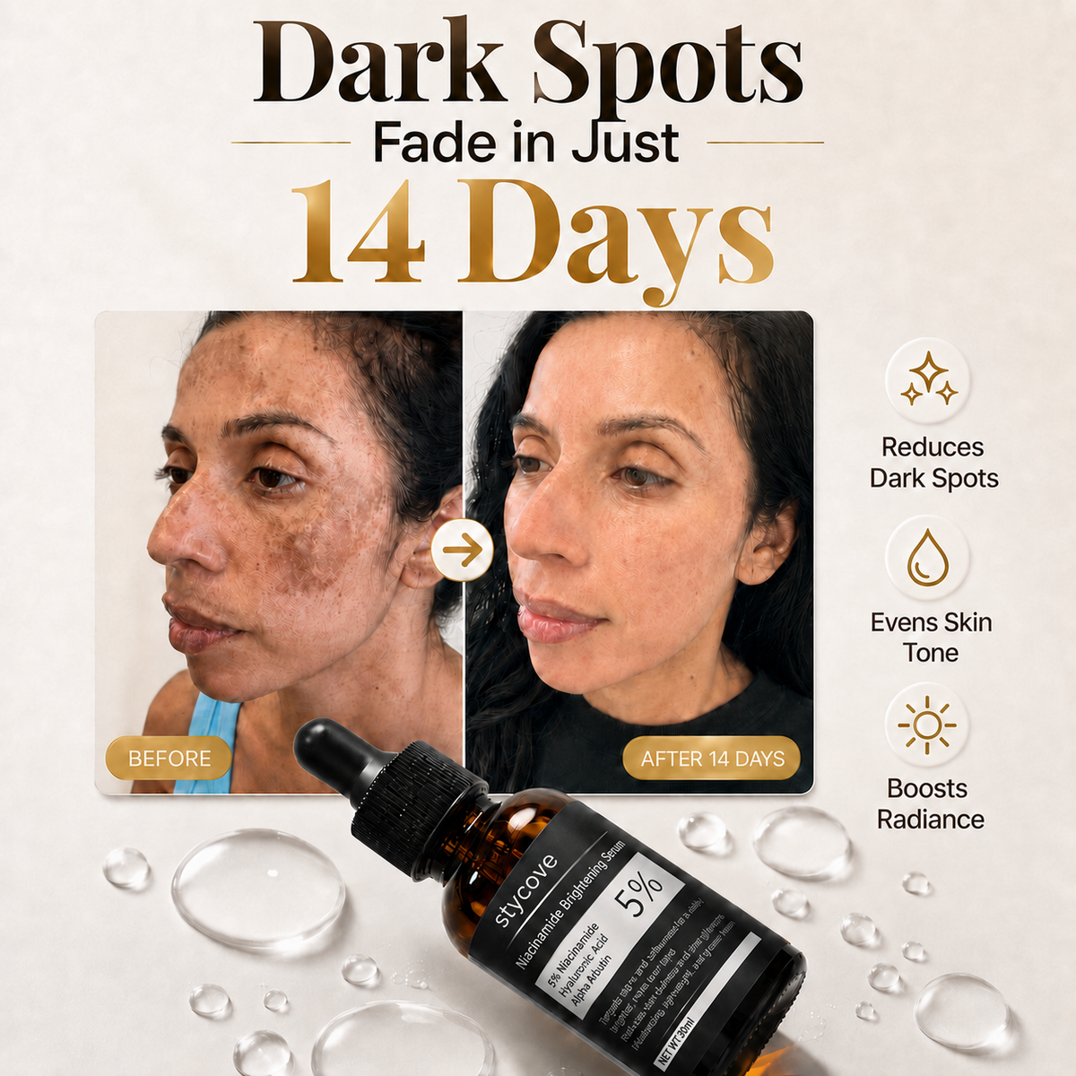 Stycove 5% Niacinamide + Alpha Arbutin Dark Spot Serum