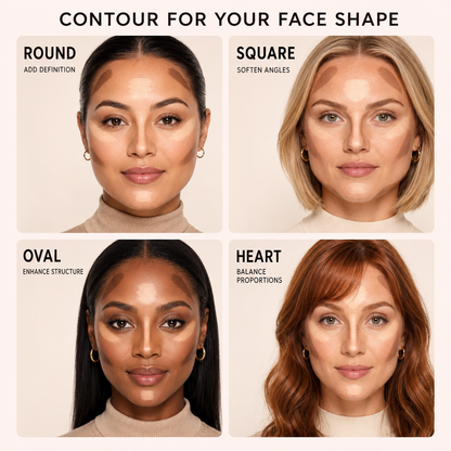 Stycove Stick - 2-in-1 Contour Stick & Brush for Face Sculpting & Enhancement