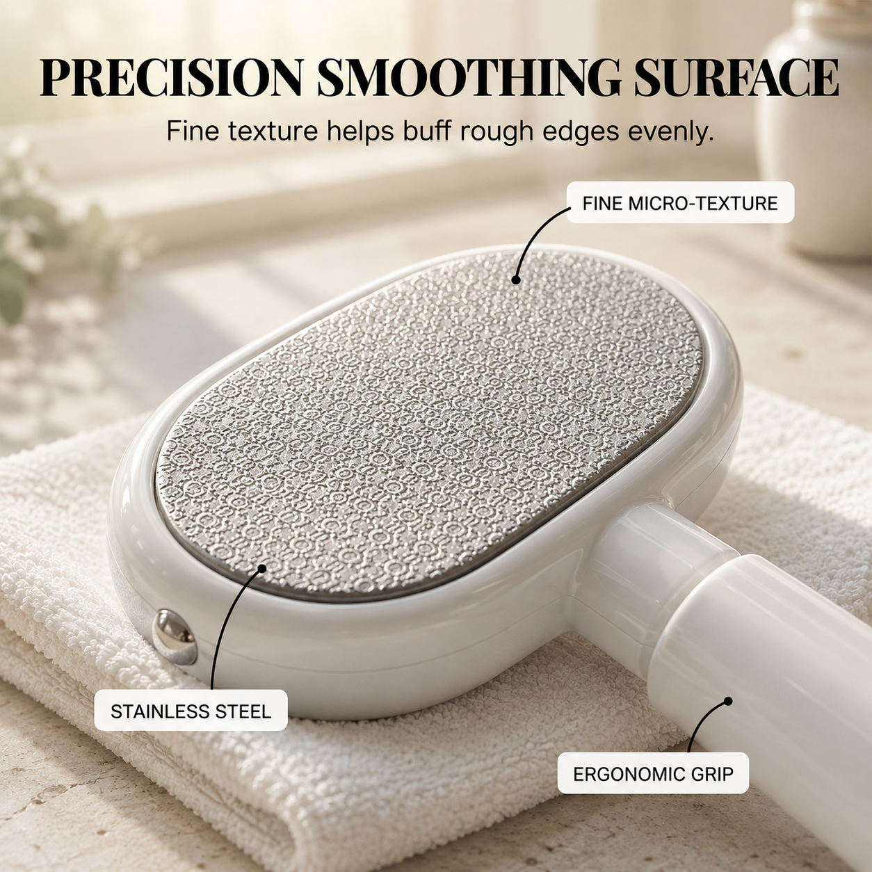 🦶Dual‑Sided Foot Callus Remover, Replaceable Stainless Steel Blade Foot Scraper