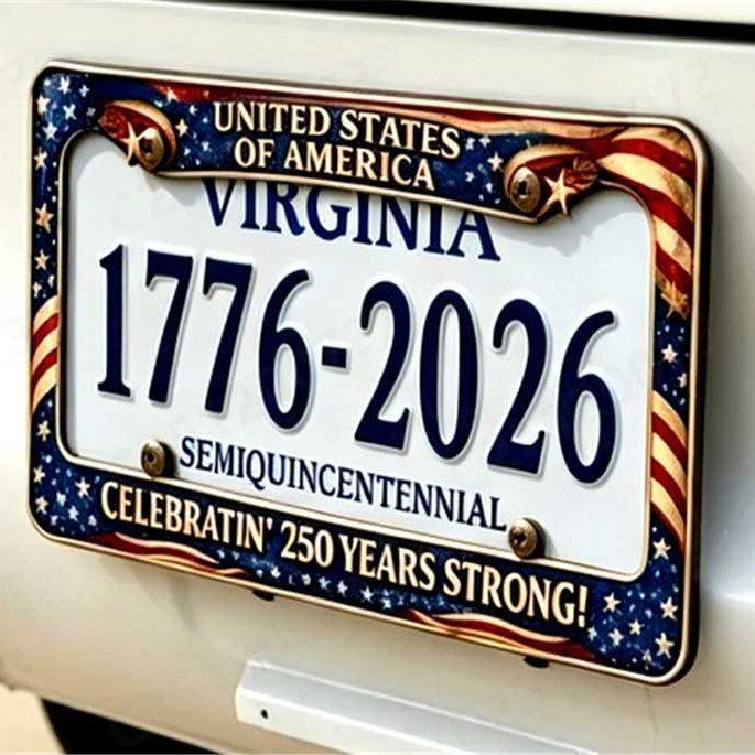 🗽🇺🇸 250th Anniversary Commemorative License Plate Frame🚗