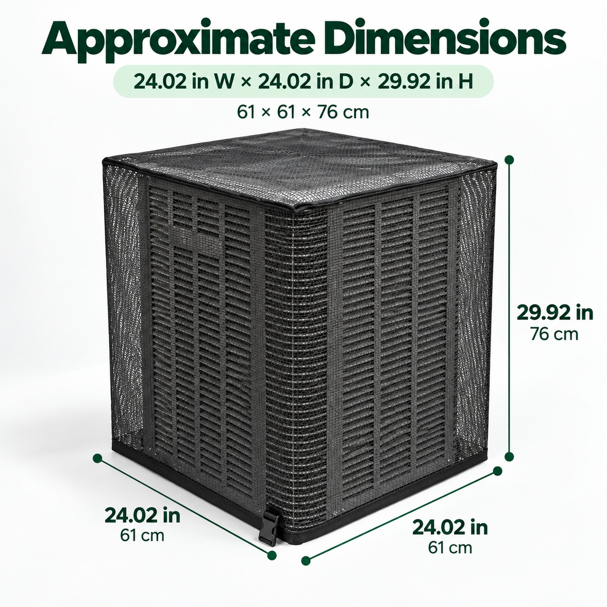 ❄️ Heavy-Duty Mesh AC Cover – All-Season Outdoor Protection
